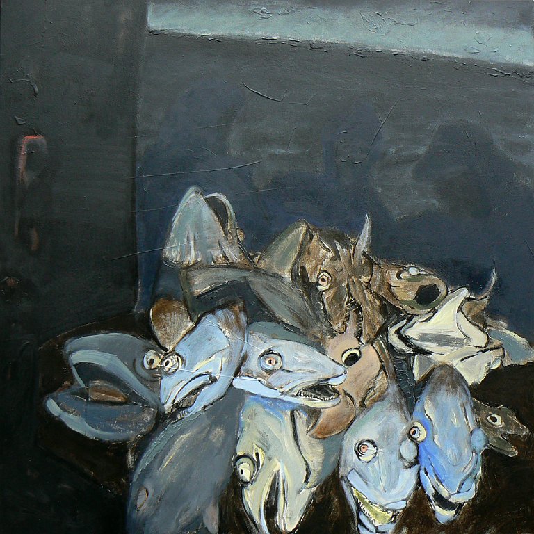 Congres - 80x80 - huile sur toile